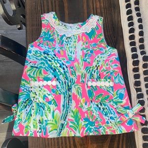 New with tags. Lilly Pulitzer baby lilly shift with bloomers. 3-6mo